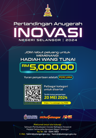 Jom Sertai Anugerah Inovasi Negeri Selangor (AINS) Peringkat Daerah Kuala Selangor Tahun 2024